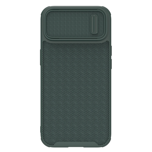 

For iPhone 14 NILLKIN 3D Textured Camshield PC + TPU Phone Case(Green)