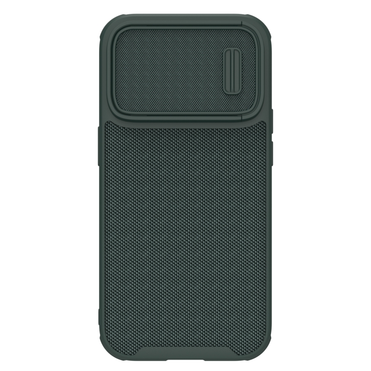 

For iPhone 14 Pro NILLKIN 3D Textured Camshield PC + TPU Phone Case(Green)