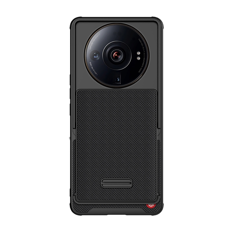 

For Xiaomi 12S Ultra NILLKIN 3D Textured Camshield PC + TPU Phone Case(Black)