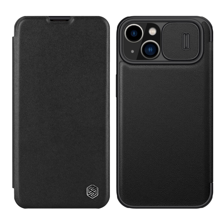 

For iPhone 14 NILLKIN QIN Series Pro Leather Phone Case(Black)