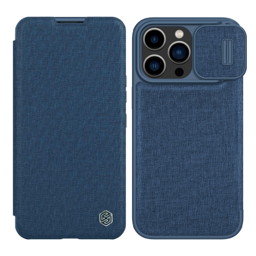 

For iPhone 14 Pro NILLKIN QIN Series Pro Leather Phone Case(Blue)