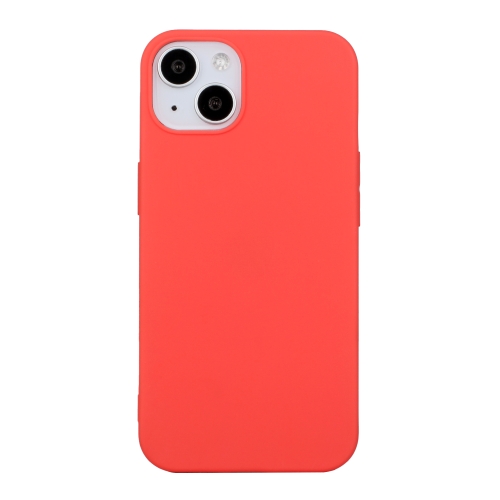 

For iPhone 14 Shockproof Frosted TPU Protective Case(Red)