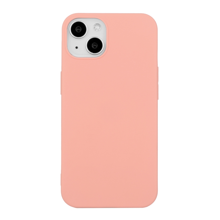 

For iPhone 14 Plus Shockproof Frosted TPU Protective Case(Pink)