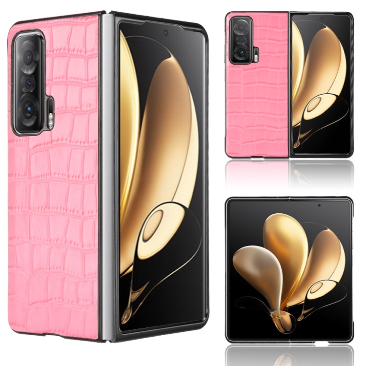 

For Honor Magic V Bamboo Texture Phone Case(Pink)