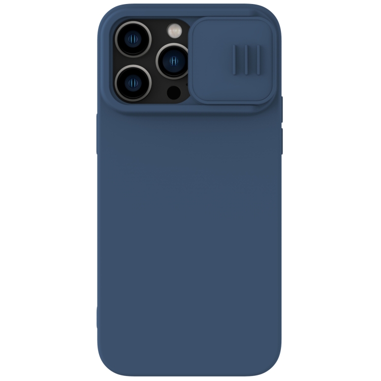 

For iPhone 14 Pro Max NILLKIN CamShield MagSafe Liquid Silicone Phone Case(Blue)