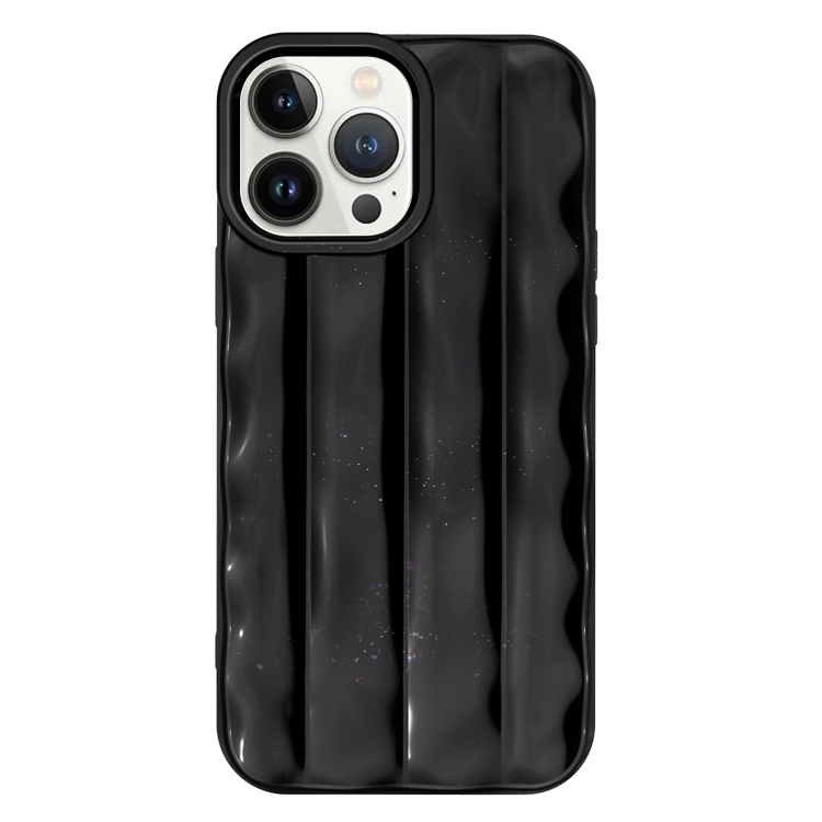 

For iPhone 13 Pro 3D Stripe TPU Phone Case(Black)