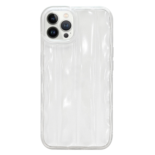 

For iPhone 13 Pro Max 3D Stripe TPU Phone Case(Transparent)