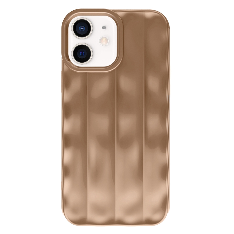 

For iPhone 12 / 12 Pro 3D Stripe TPU Phone Case(Chocolate Color)