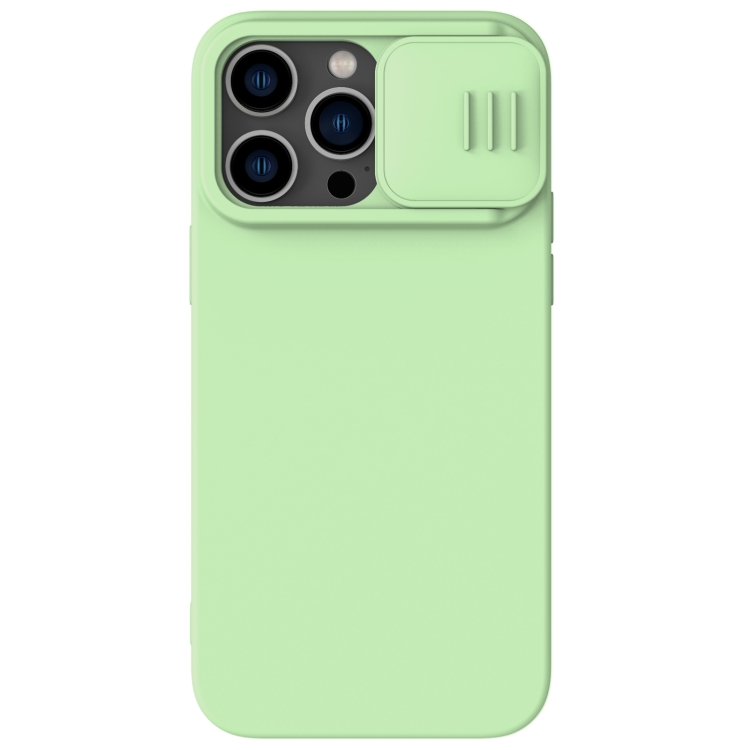 

For iPhone 14 Pro NILLKIN CamShield Liquid Silicone Phone Case(Green)