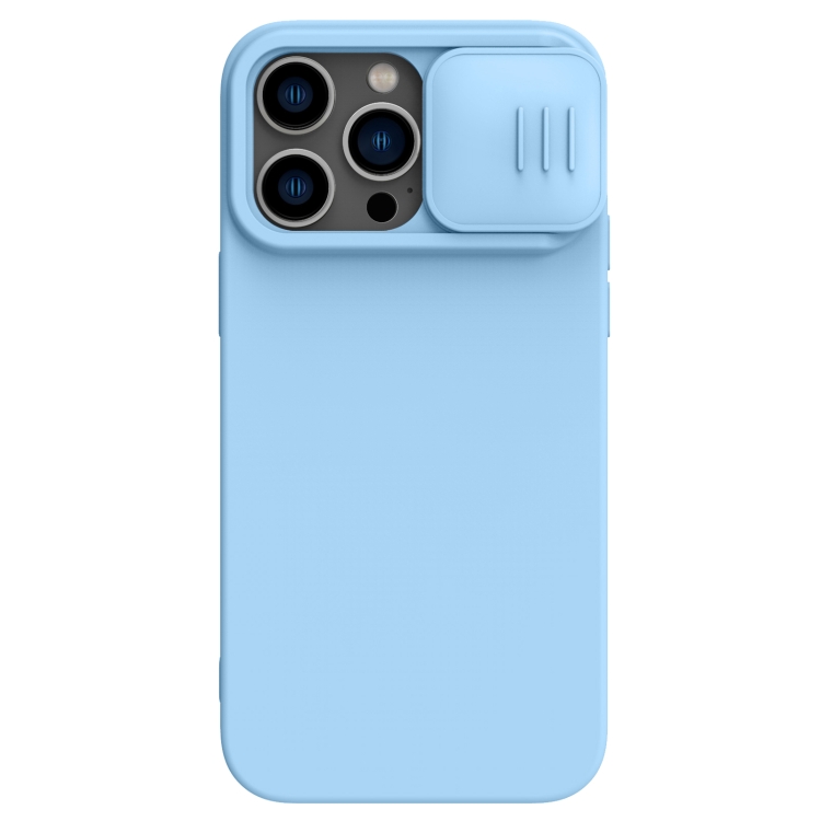 

For iPhone 14 Pro NILLKIN CamShield Liquid Silicone Phone Case (Sky Blue)
