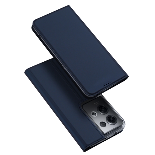 

For OPPO Reno8 Pro DUX DUCIS Skin Pro Series Leather Phone Case(Blue)