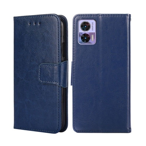 

For Motorola Edge 30 Neo Crystal Texture Leather Phone Case(Royal Blue)