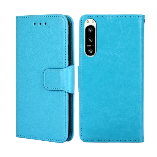 

For Sony Xperia 5 IV Crystal Texture Leather Phone Case(Sky Blue)