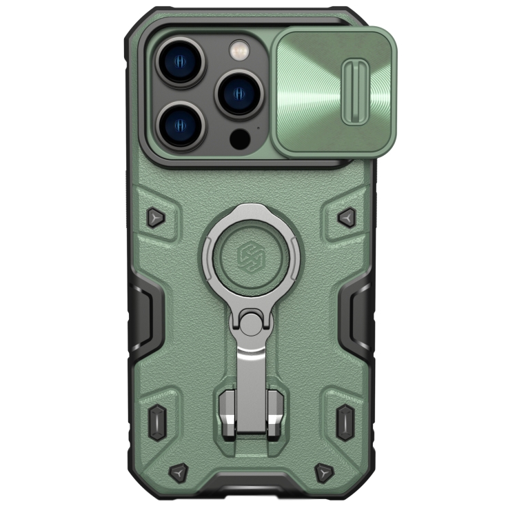 

For iPhone 14 Pro NILLKIN CamShield Armor Pro Magnetic Phone Case(Green)
