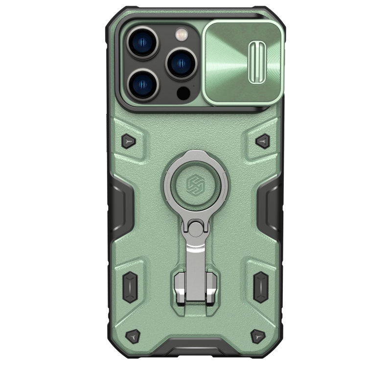 

For iPhone 14 Pro Max NILLKIN CamShield Armor Pro Magnetic Phone Case(Green)