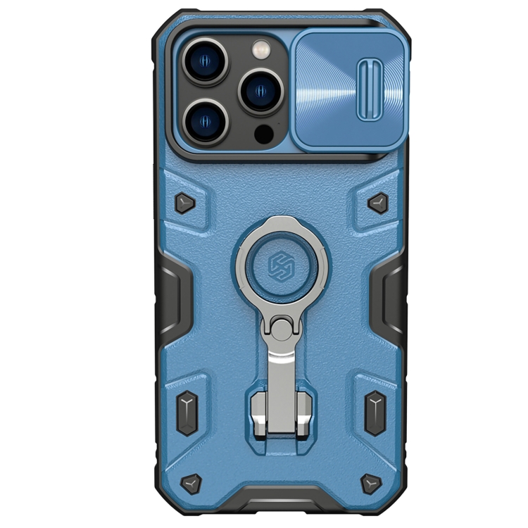 

For iPhone 14 Pro Max NILLKIN CamShield Armor Pro Magnetic Phone Case(Blue)