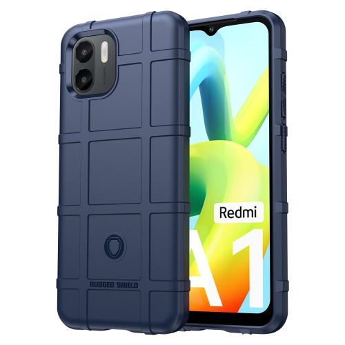 

For Xiaomi Redmi A1 Rugged Shield Full Coverage Shockproof TPU Phone Case(Blue)