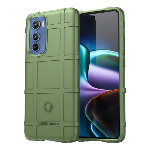 

For Motorola Moto Edge 30 Rugged Shield Full Coverage Shockproof TPU Phone Case(Green)