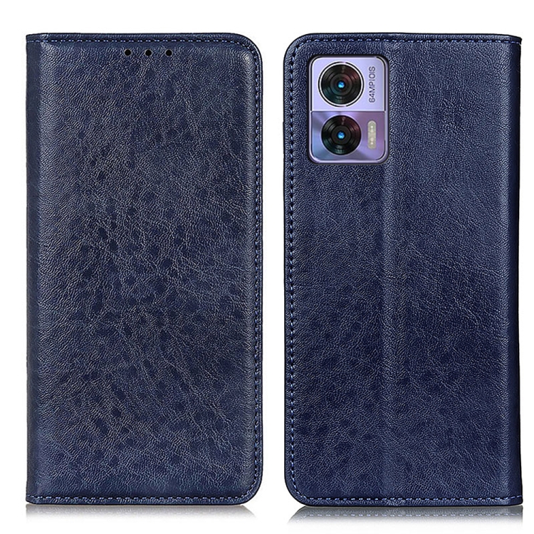 

For Motorola Edge 30 Lite / Edge 30 Neo Magnetic Crazy Horse Texture Leather Phone Case(Blue)