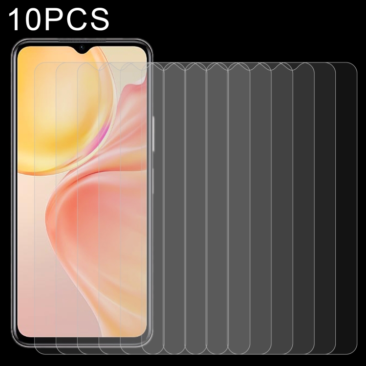 

For Vivo Y52t 10 PCS 0.26mm 9H 2.5D Tempered Glass Film