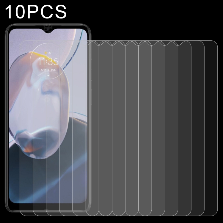 

For Motorola Moto E22i / E22 10 PCS 0.26mm 9H 2.5D Tempered Glass Film