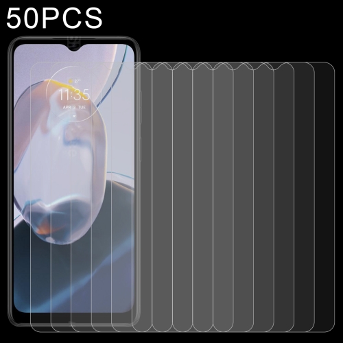 

For Motorola Moto E22i / E22 50 PCS 0.26mm 9H 2.5D Tempered Glass Film