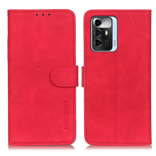 

For ZTE Blade A72 5G KHAZNEH Retro Texture Leather Phone Case(Red)