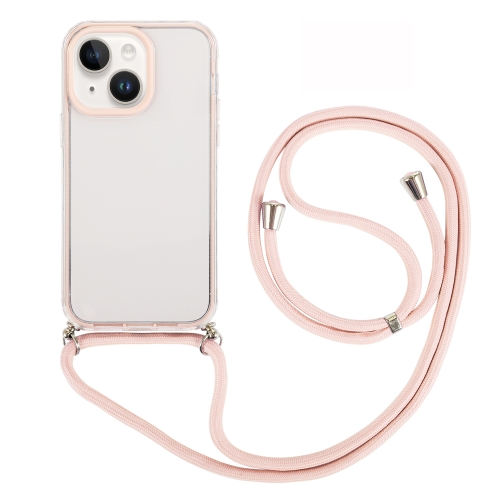 

For iPhone 14 3 In 1 PC + TPU Transparent Phone Case(Light Pink)