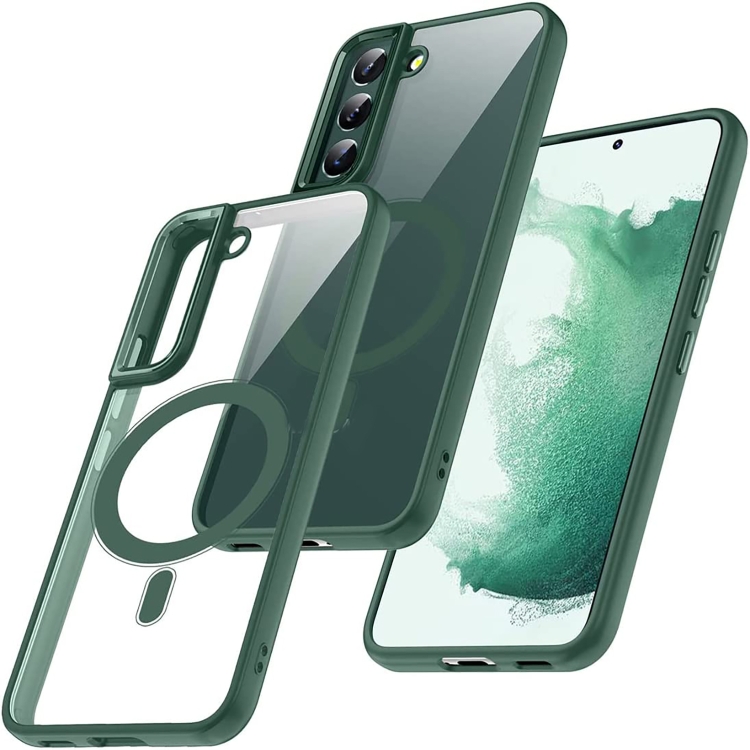 

For Samsung Galaxy S22+ 5G Acrylic PC MagSafe Phone Case(Green)