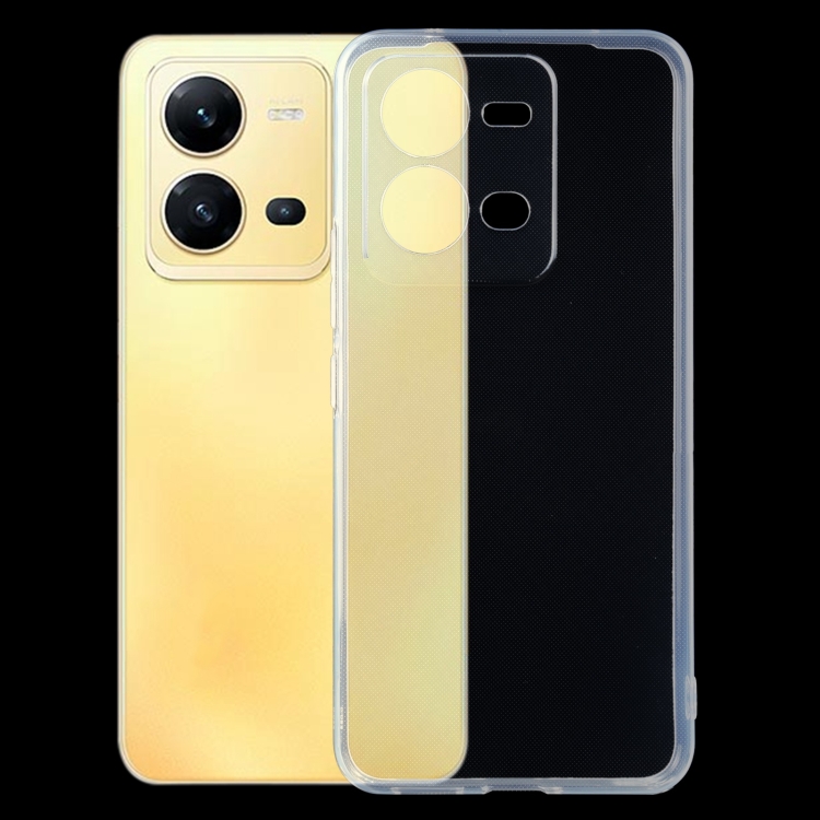 

For vivo V25 Ultra-thin Transparent TPU Phone Case