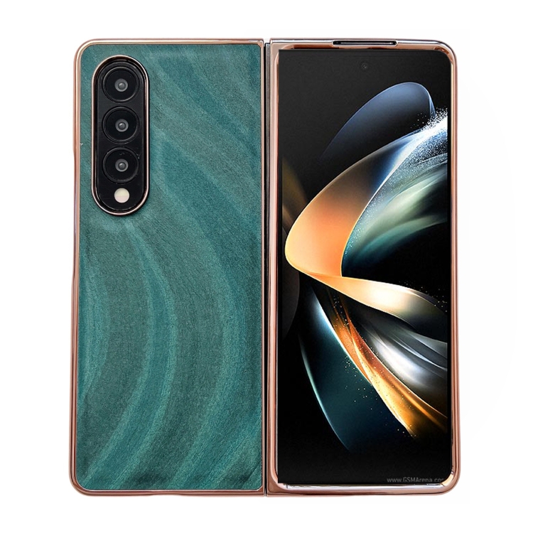 

For Samsung Galaxy Z Fold4 Nano Electroplating Protective Phone Case(Green Grass)