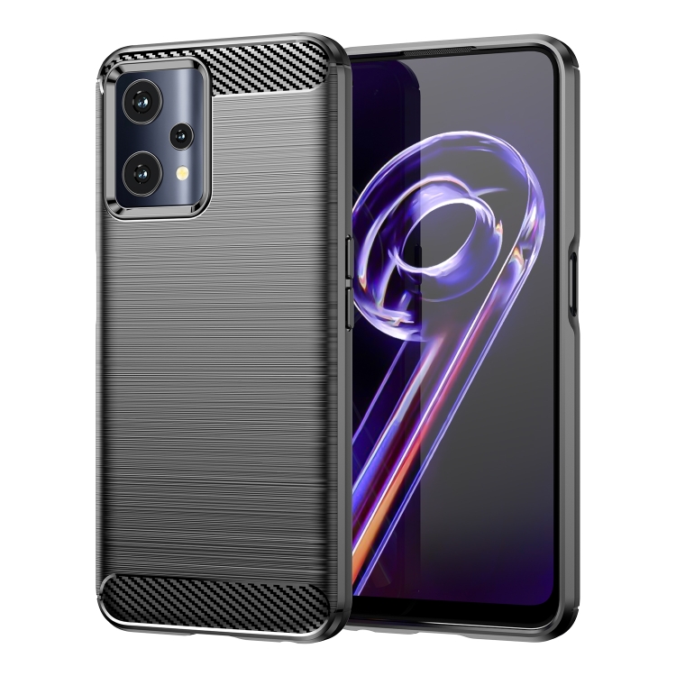 

For OPPO K10x Brushed Texture Carbon Fiber TPU Phone Case(Black)