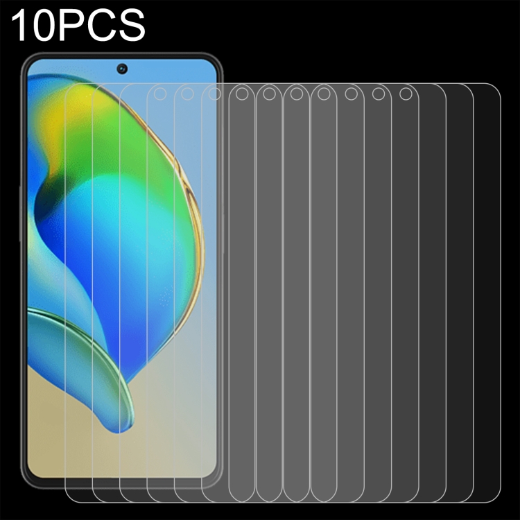 

For ZTE Blade V40s 10pcs 0.26mm 9H 2.5D Tempered Glass Film