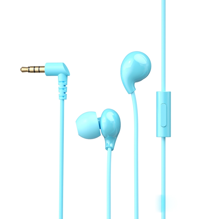 

WEKOME YA08 3.5mm Candy Color Music Wired Earphone(Blue)