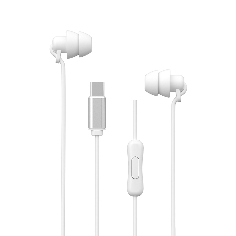 

WEKOME YB02 SHQ Series In-Ear Sleep Wired Earphone, Plug Type:Type-C(White)