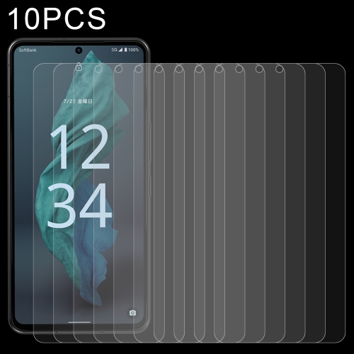 

For Sharp Aquos Sense 7 10pcs 0.26mm 9H 2.5D Tempered Glass Film