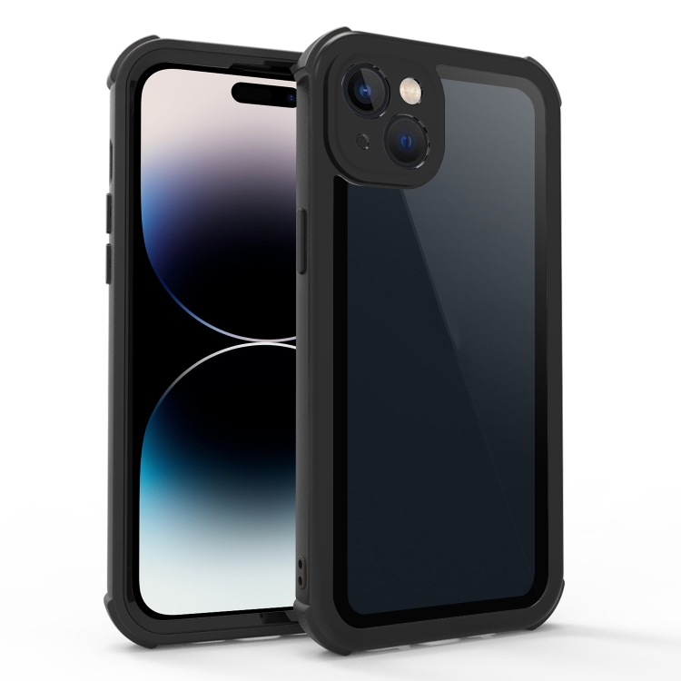 

For iPhone 14 Acrylic + TPU Shockproof Phone Case(Black)