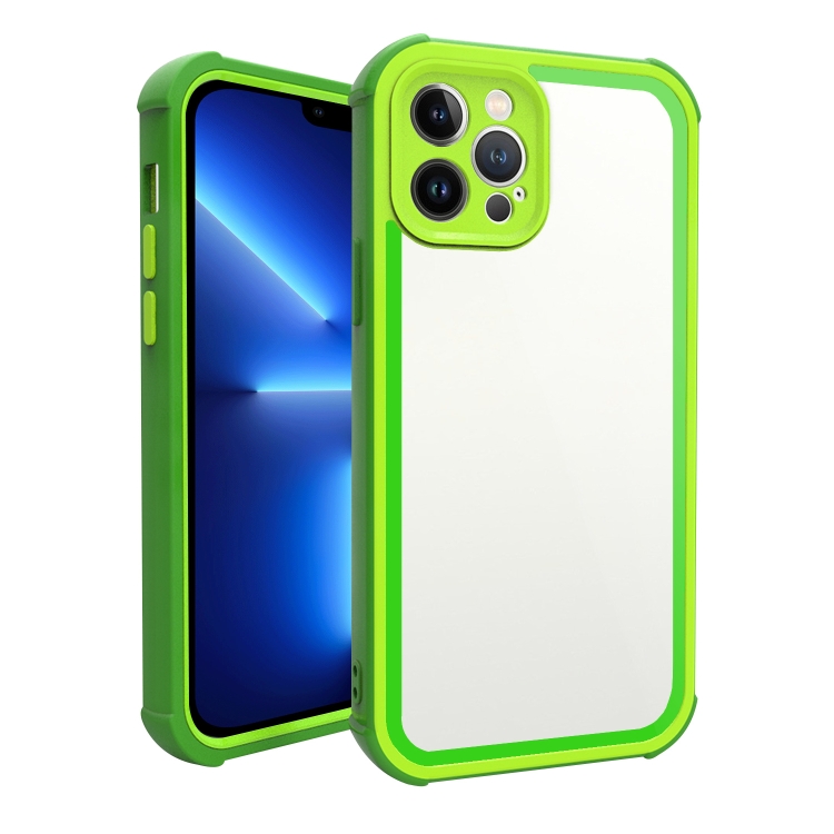 

For iPhone 12 Pro Acrylic + TPU Shockproof Phone Case(Grass Green)