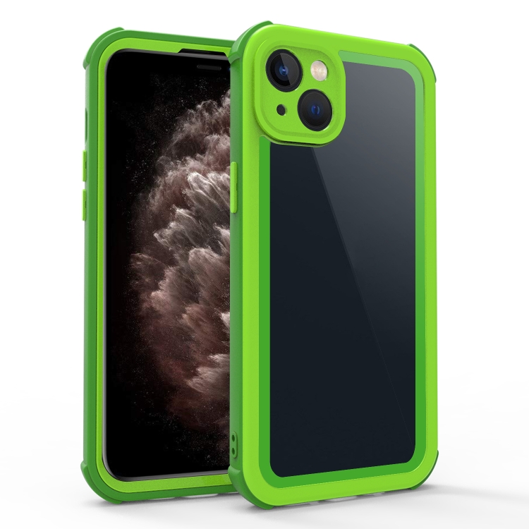 

For iPhone 11 Acrylic + TPU Shockproof Phone Case(Grass Green)
