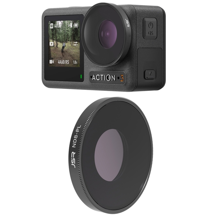 

JSR LS ND8PL Lens Filter For DJI Osmo Action 3 / GoPro Hero11 Black / HERO10 Black / HERO9 Black
