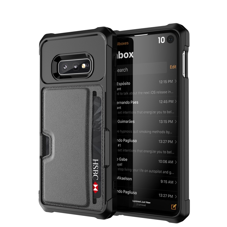 

For Samsung Galaxy S10e ZM02 Card Slot Holder Phone Case(Black)