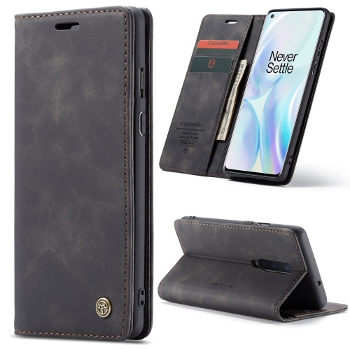 

For OnePlus 8 CaseMe Multifunctional Horizontal Flip Leather Case, with Card Slot & Holder & Wallet(Black)