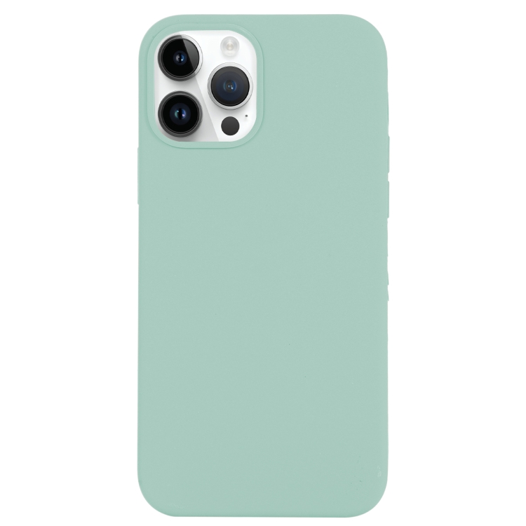 

For iPhone 14 Pro Solid Silicone Phone Case(Emerald Green)