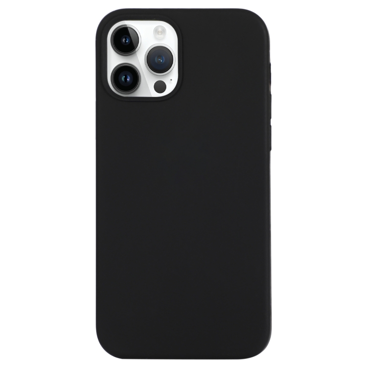 

For iPhone 14 Pro Solid Silicone Phone Case(Black)