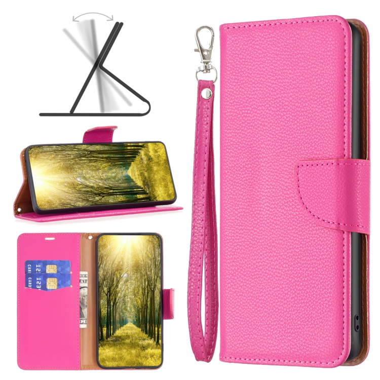 

For Samsung Galaxy A23e 5G Litchi Texture Pure Color Leather Phone Case(Rose Red)