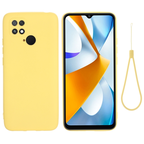 Para Xiaomi 13 Funda de teléfono a prueba de golpes de silicona líquida de  color puro (Amarillo)