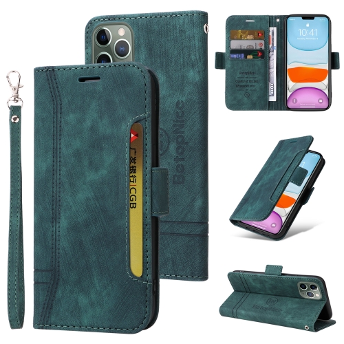 

For iPhone 11 Pro BETOPNICE Dual-side Buckle Leather Phone Case(Green)