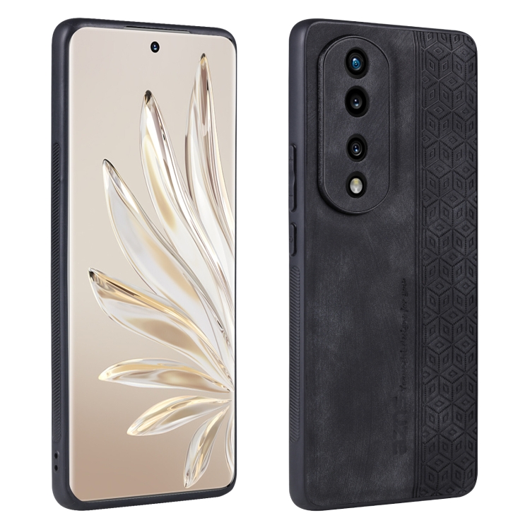 

For Honor 70 Pro / 70 Pro+ AZNS 3D Embossed Skin Feel Phone Case(Black)