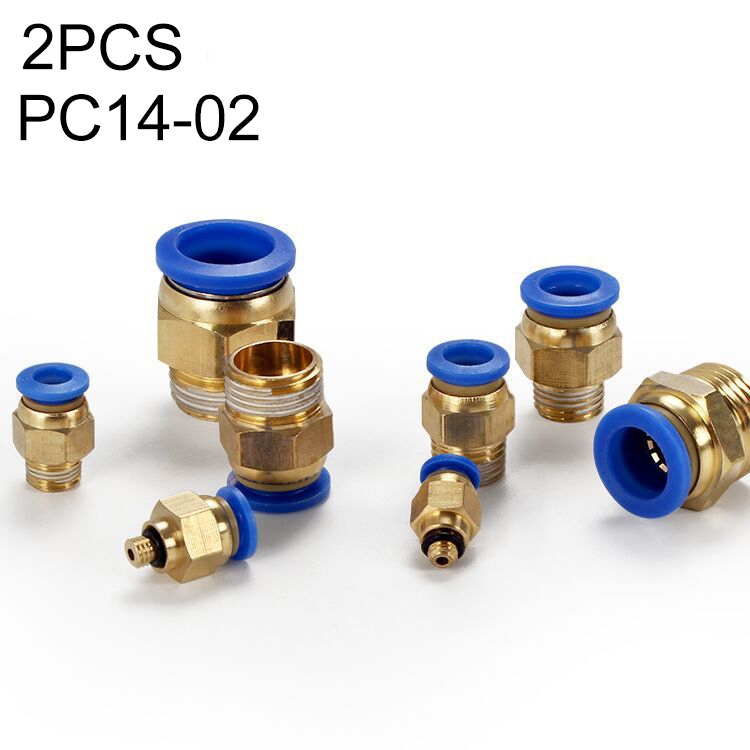 

PC14-02 LAIZE 10pcs PC Male Thread Straight Pneumatic Quick Fitting Connector