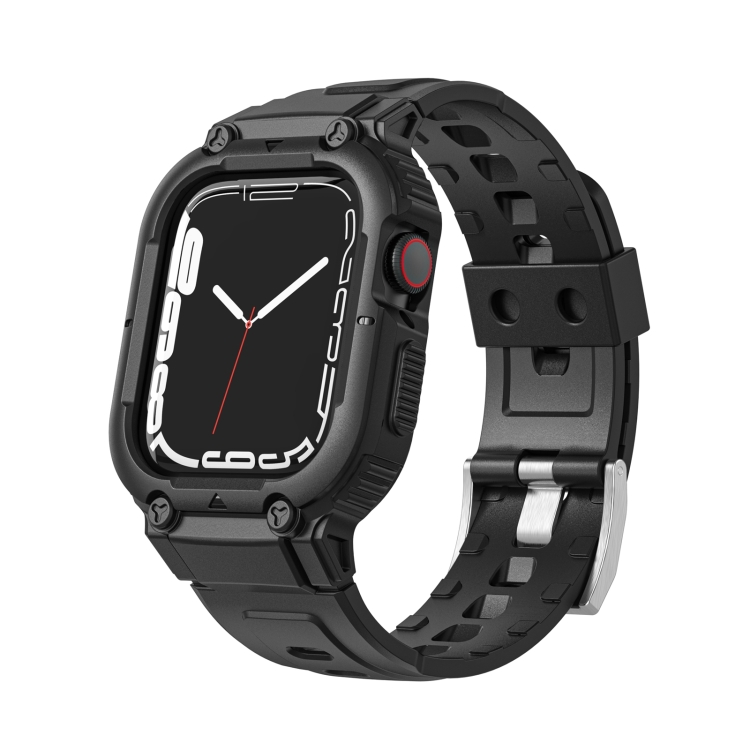

Armor Silicone Watch Band For Apple Watch Ultra 49mm(Black)